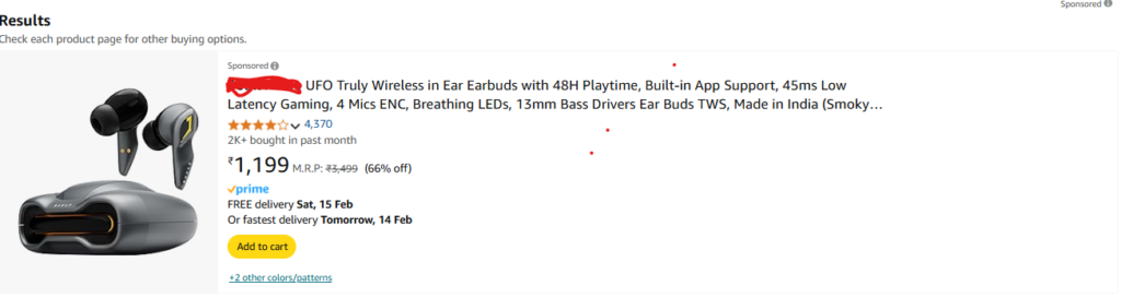 Sponsored Product ads